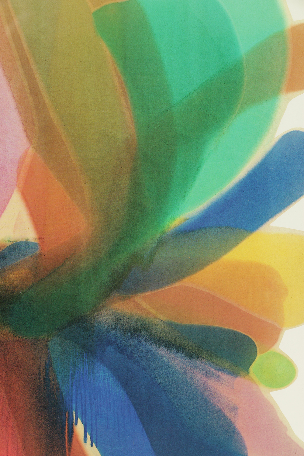 After Morris Louis Offset Lithograph on Paper "Point of Tranquility"