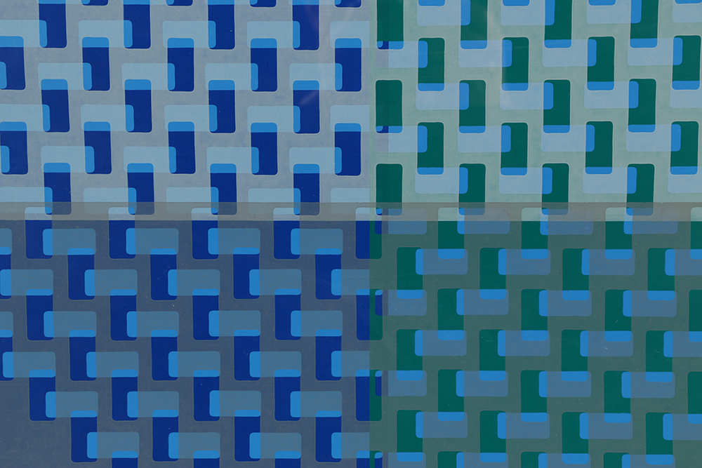 Gerald Cross Limited Edition Serigraph on Paper "Quadrotet II"