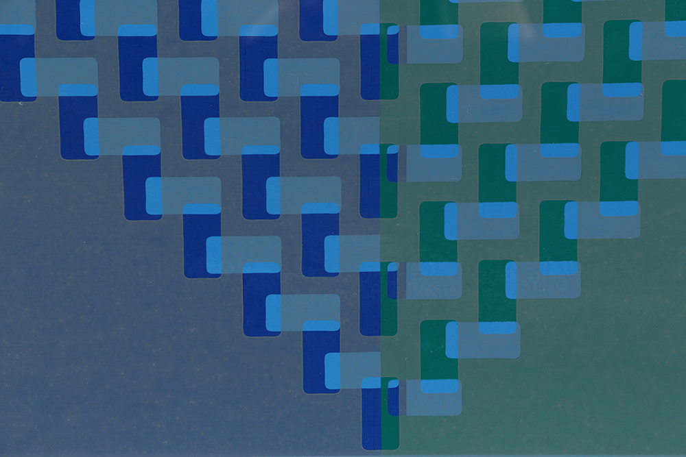 Gerald Cross Limited Edition Serigraph on Paper "Quadrotet II"