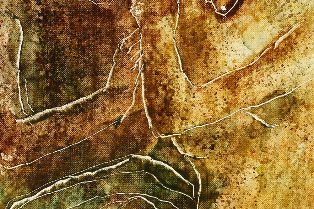 Calvin Waller Burnett Oil Painting on Canvas of Nude Figures