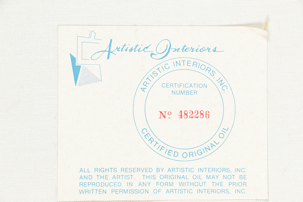 Calvin Waller Burnett Oil Painting on Canvas of Nude Figures