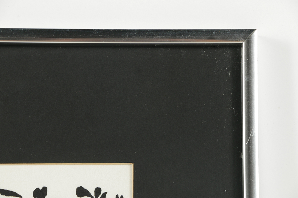 Artist's Proof Linocut Print on Paper "Table II"