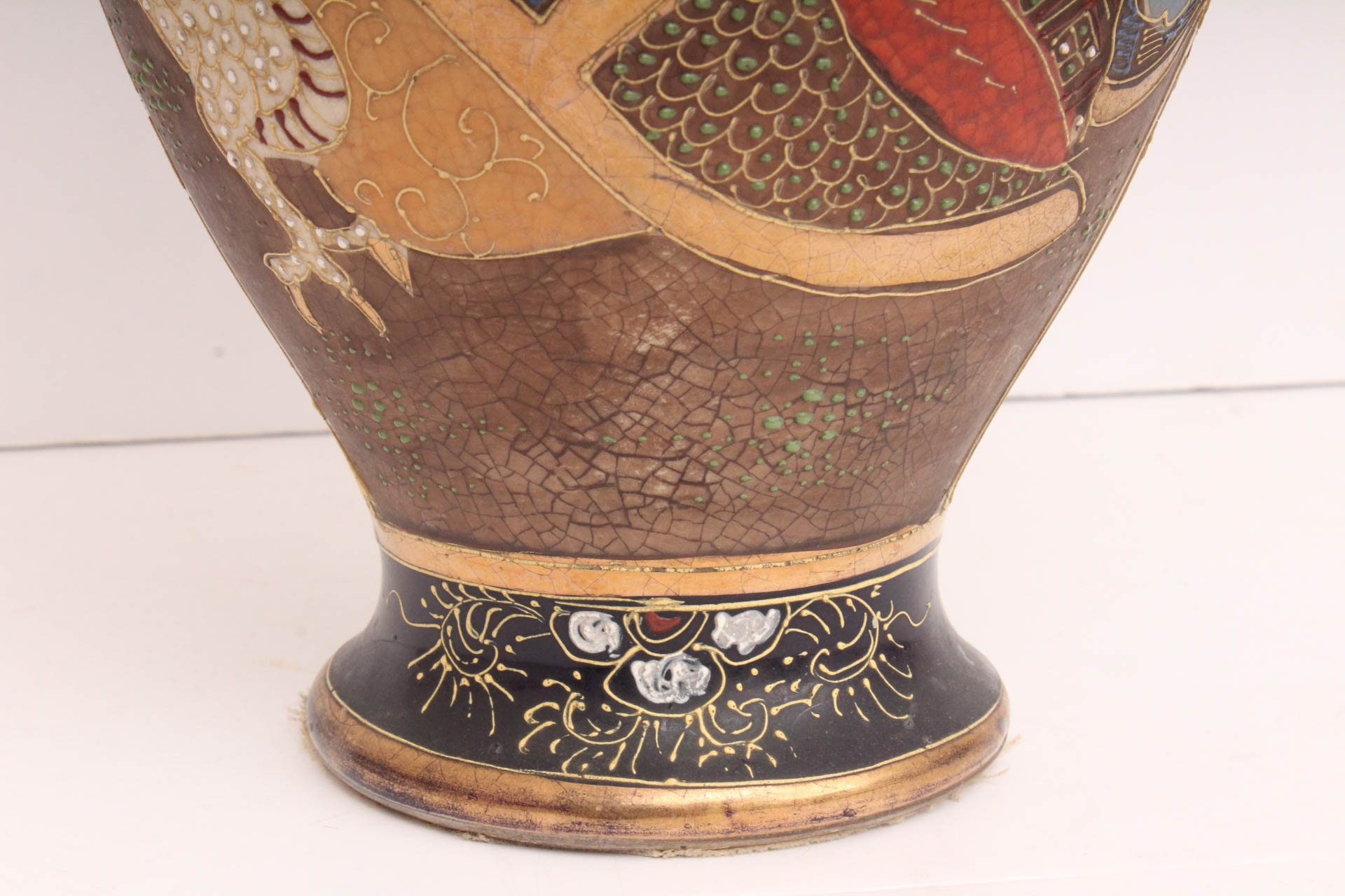 Antique Japanese Satsuma Kinkozan Vase