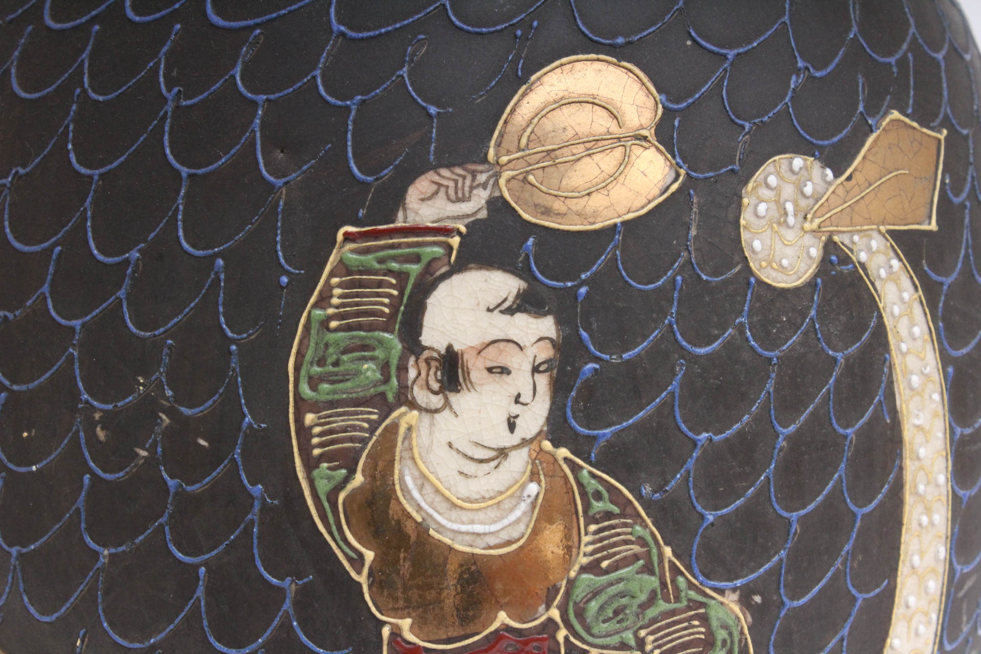 Antique Japanese Satsuma Kinkozan Vase