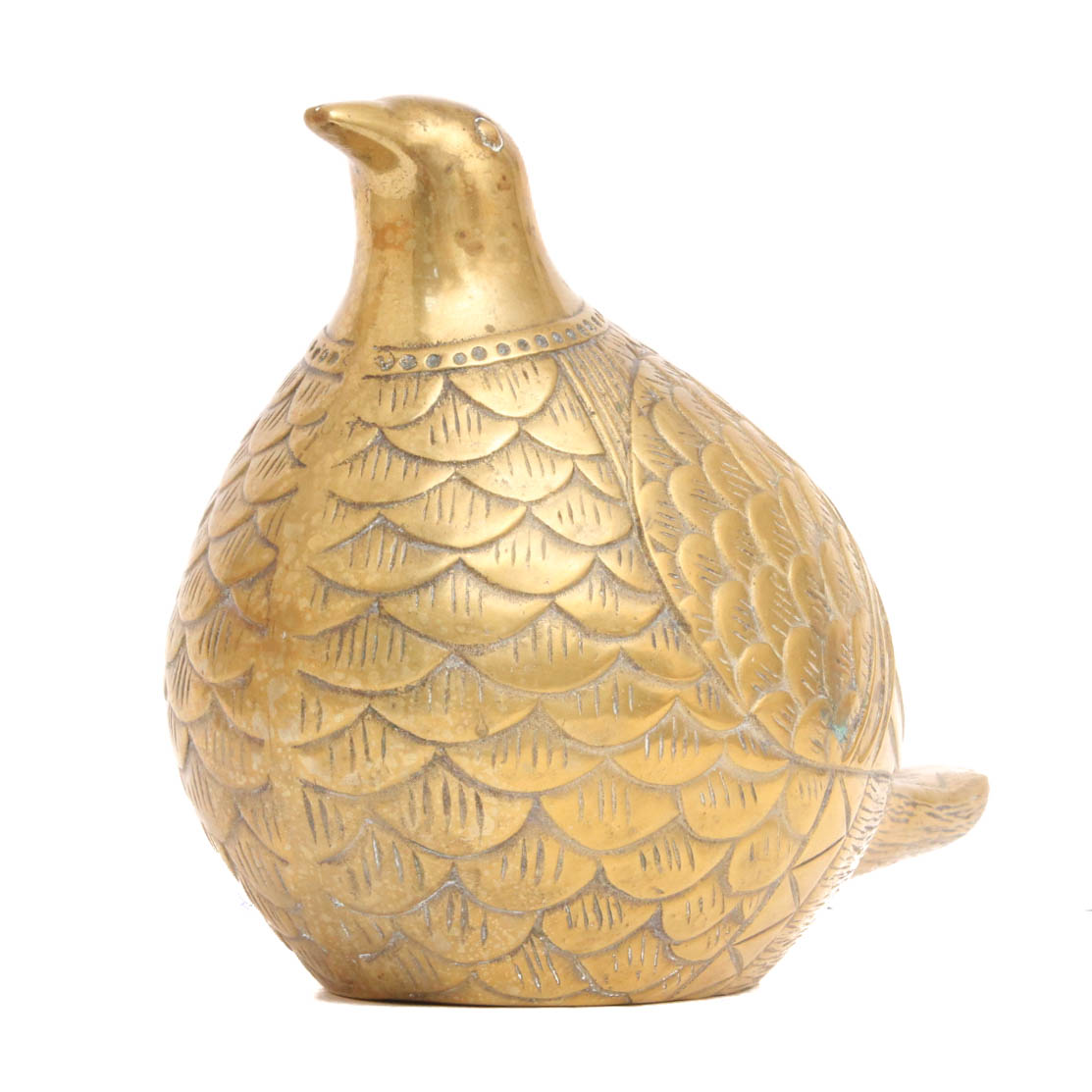 Large Brass Bird Figurine