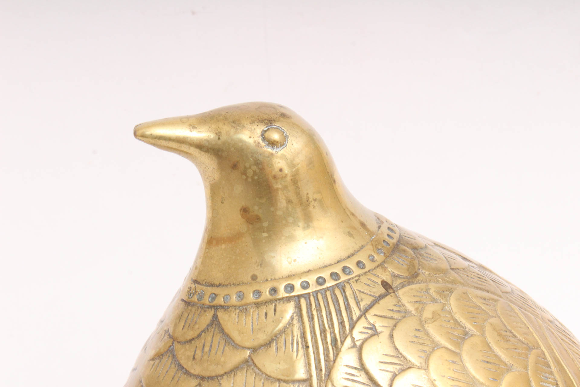 Large Brass Bird Figurine