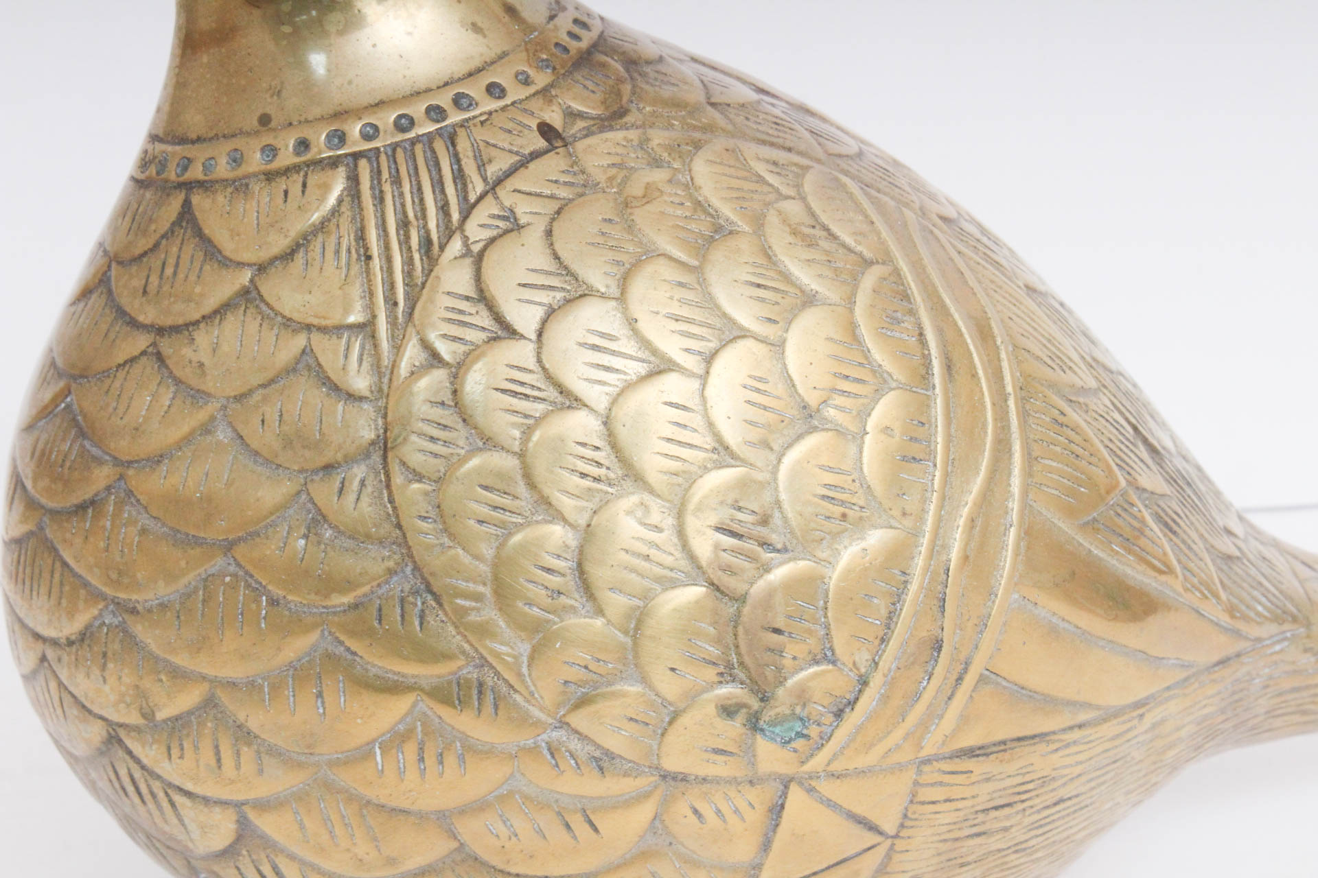 Large Brass Bird Figurine