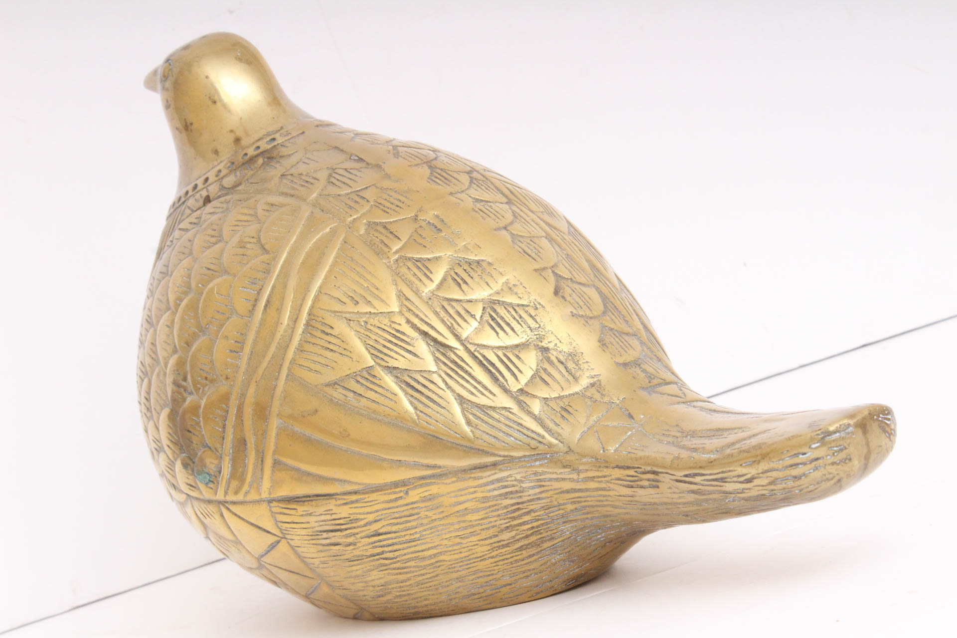 Large Brass Bird Figurine