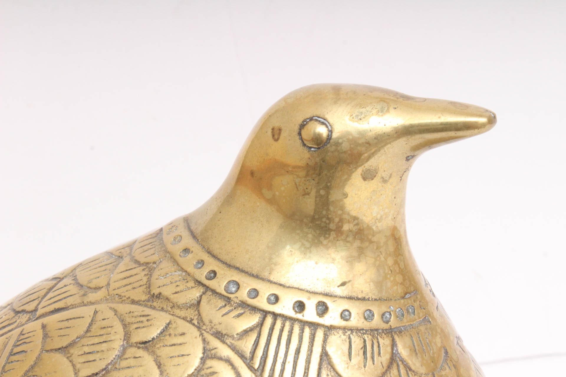Large Brass Bird Figurine