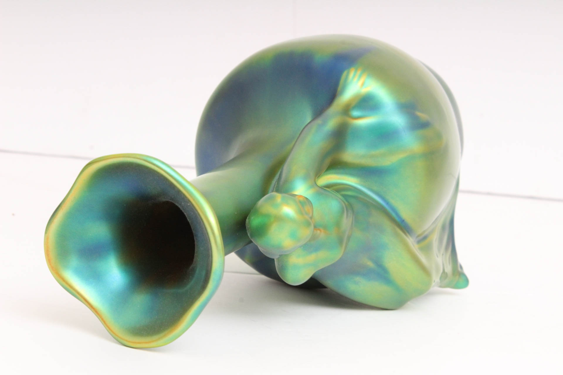 Vintage Zsolnay Hungarian Porcelain Vase