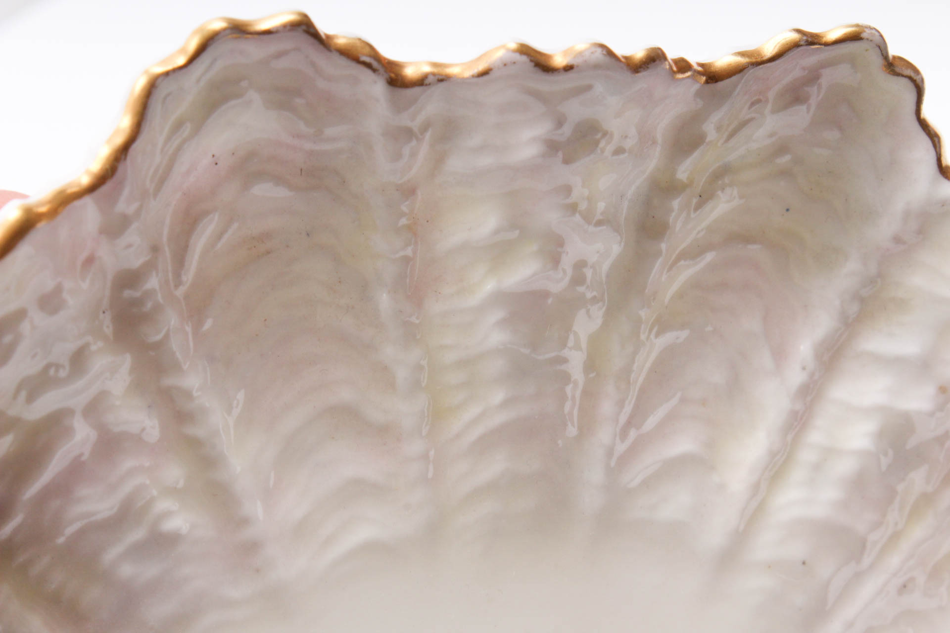 Antique Hand Painted Coalport Shell Plates