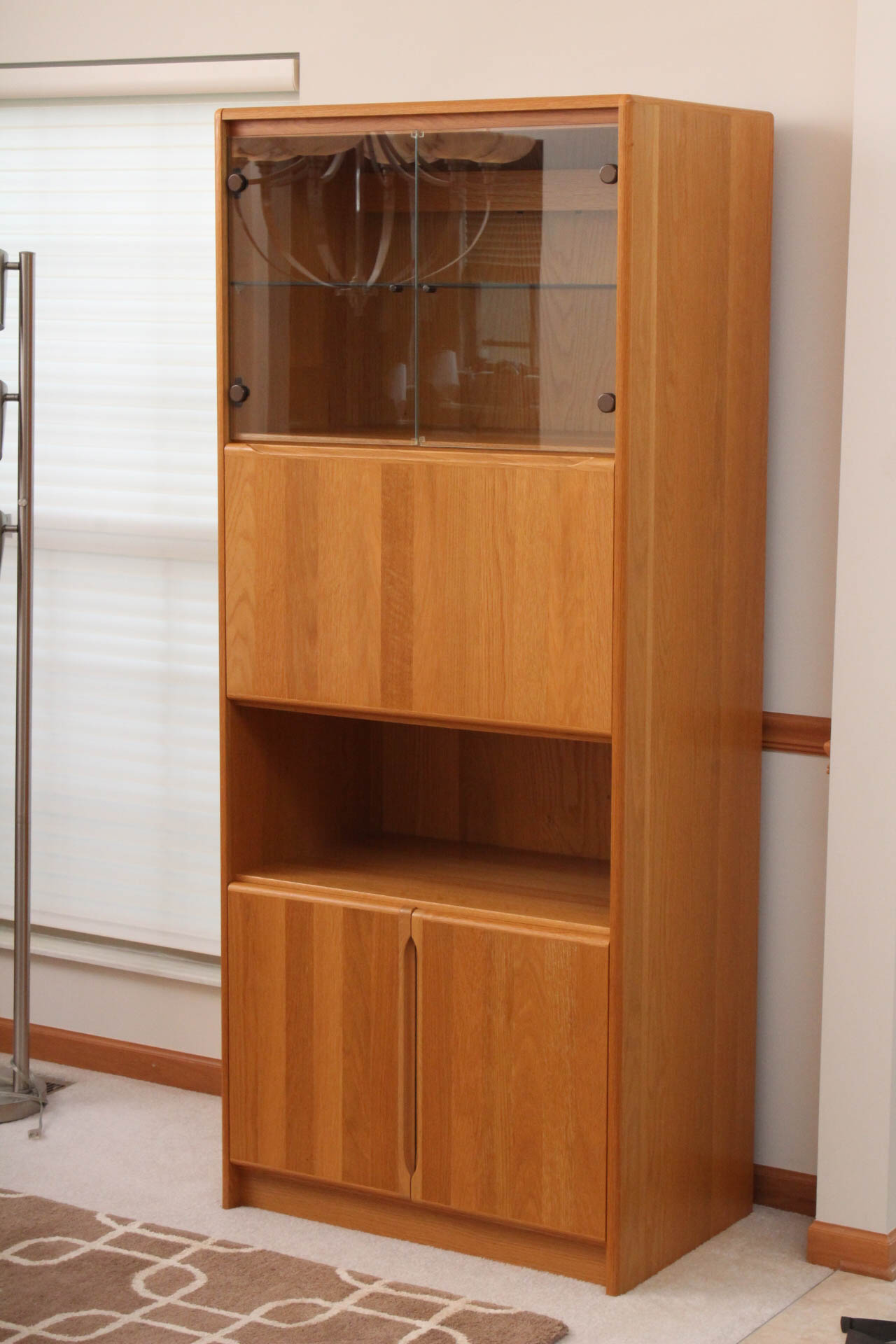 Danish Modern Style Oak Bar Cabinet by Scandinavian Design