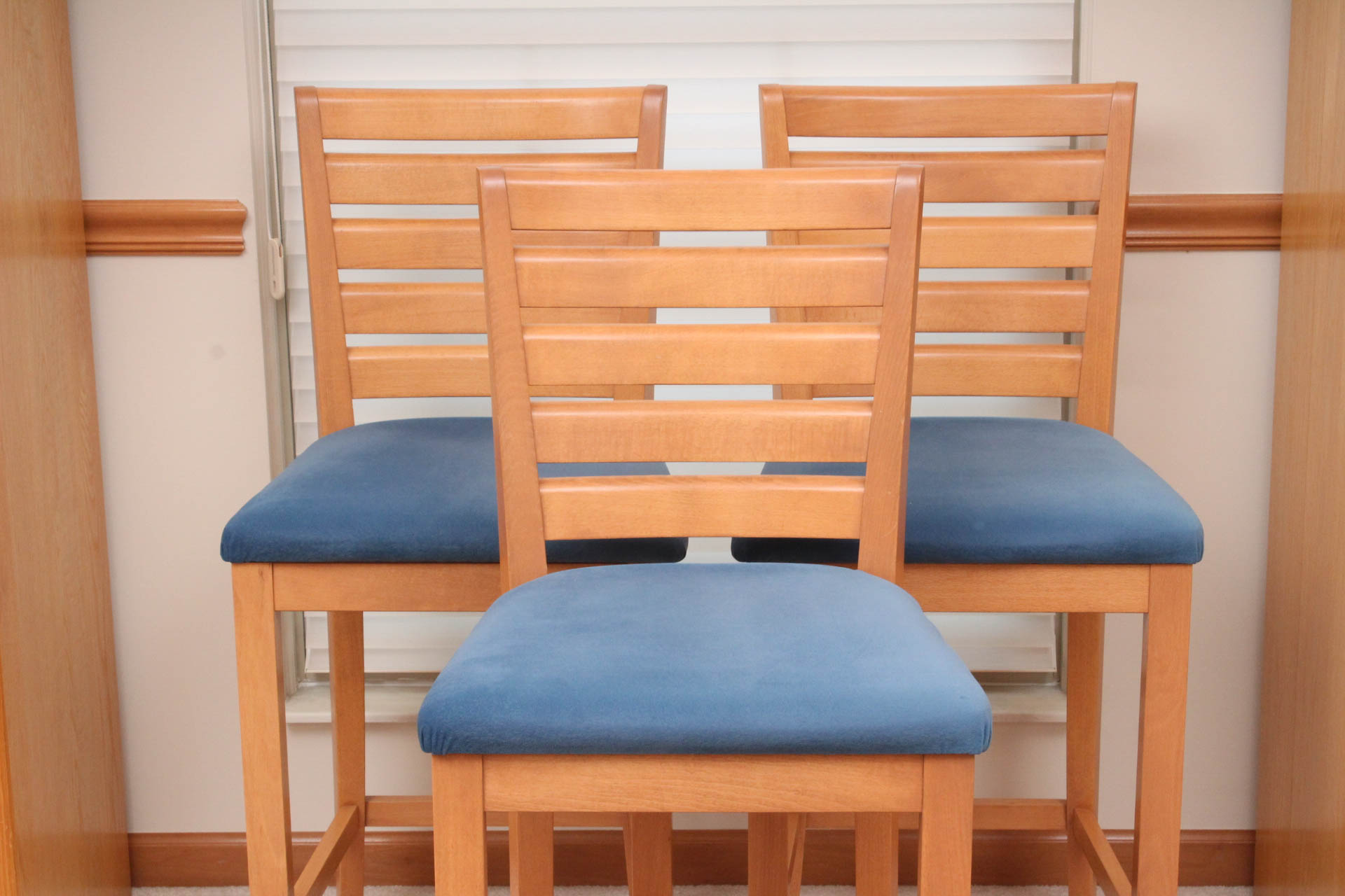 Danish Modern Style Birch Bar Stools by Dinec