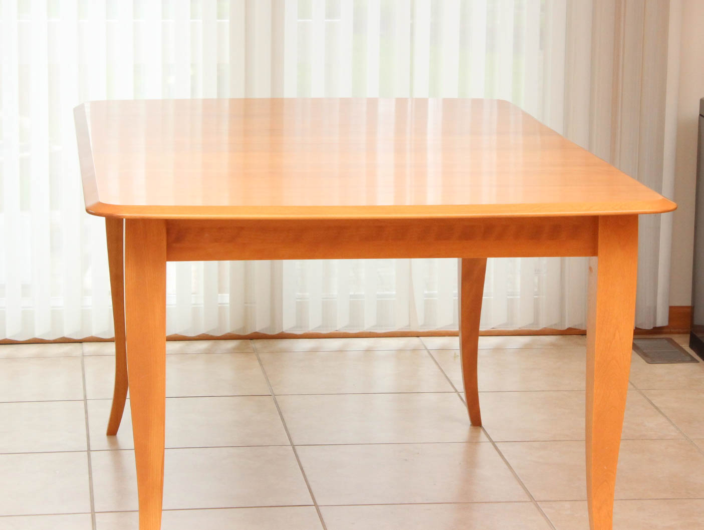 Danish Modern Style Birch Dining Table by Dinec