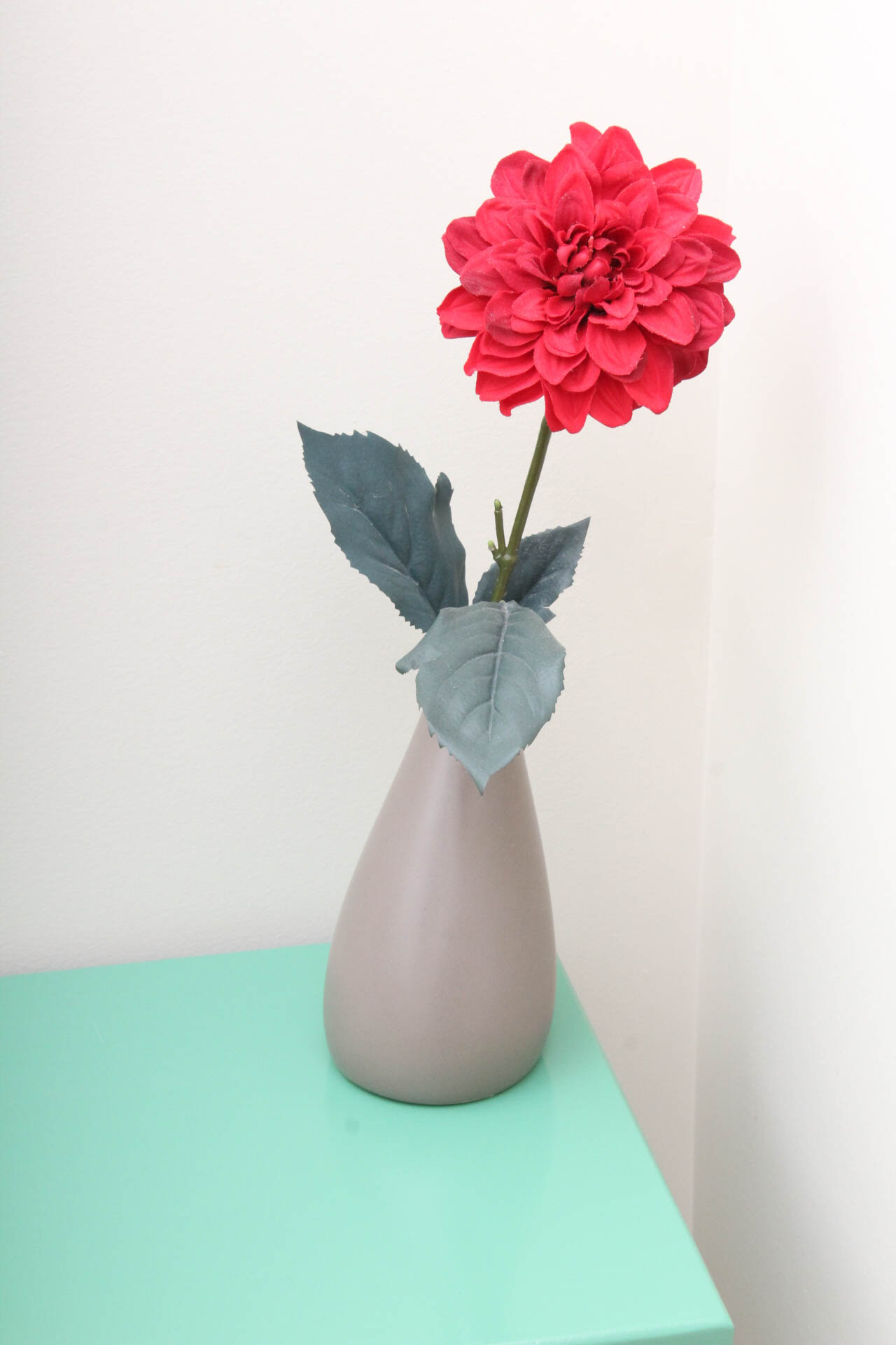 Painted Side Table with Mary Johnston Offset Lithograph