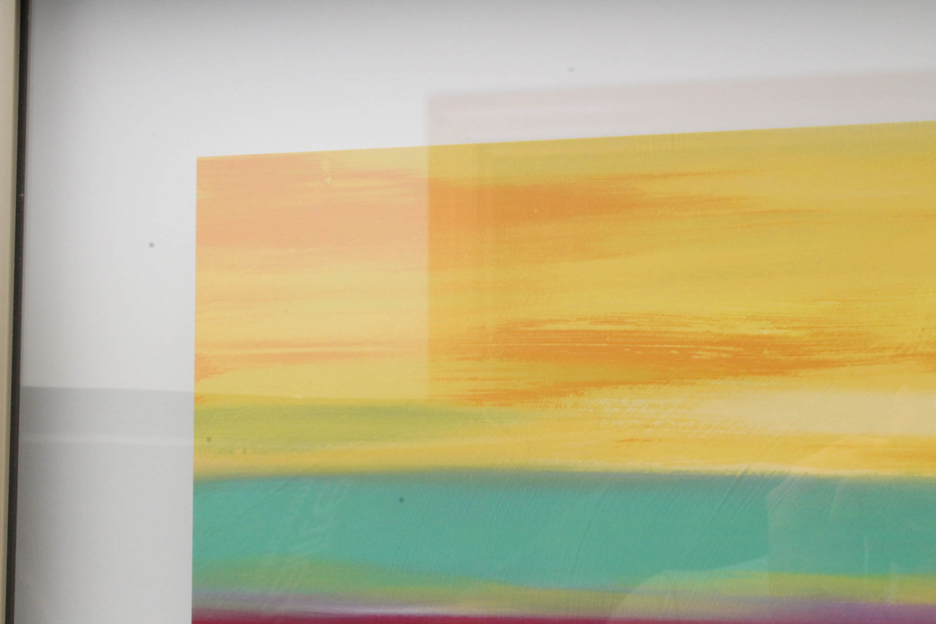 Painted Side Table with Mary Johnston Offset Lithograph