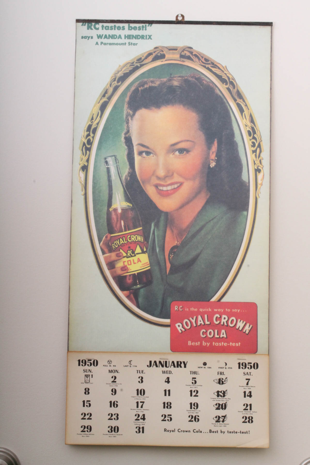 Vintage Royal Crown Calendar