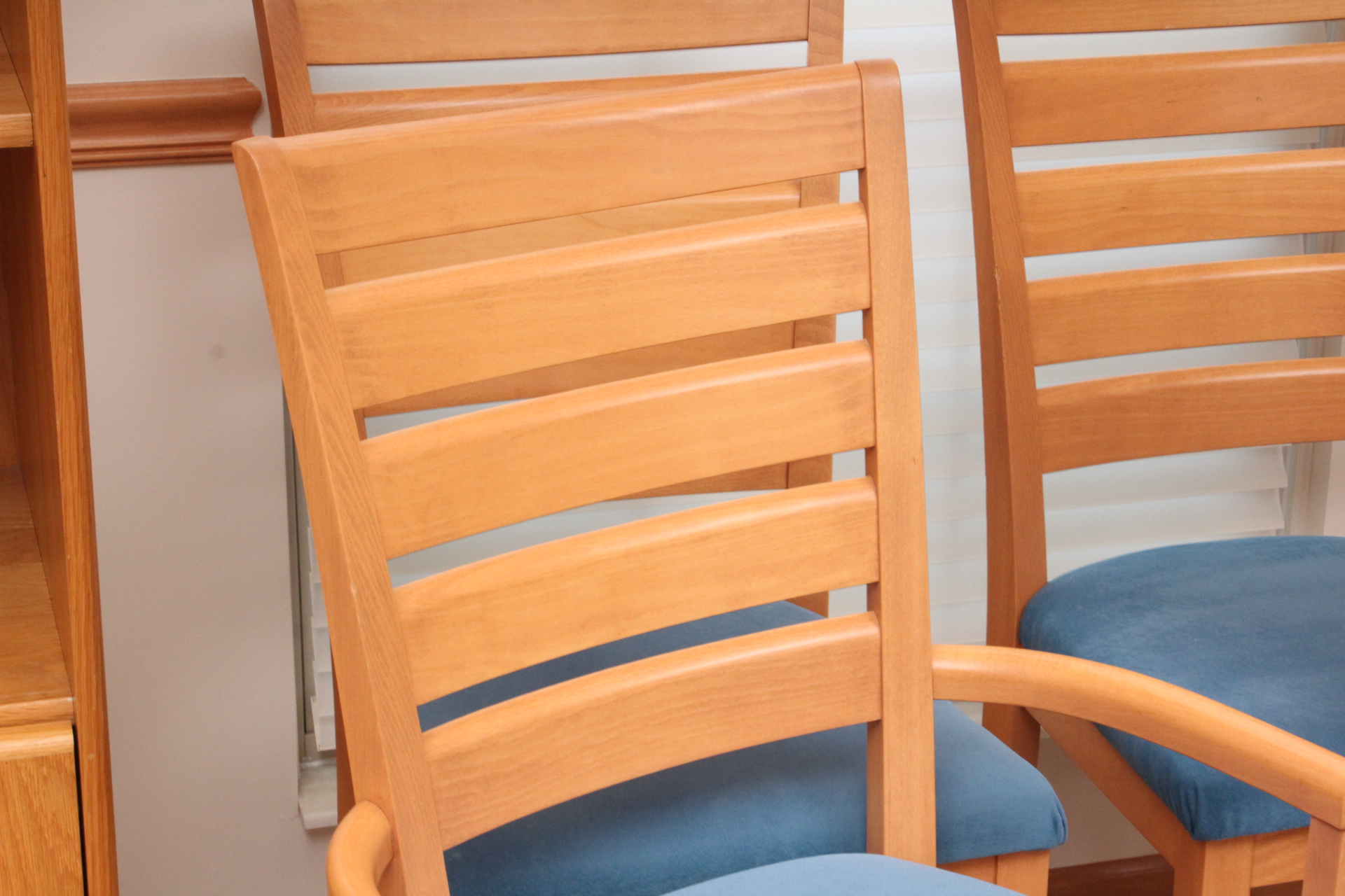 Danish Modern Style Birch Dining Chair Set by Dinec