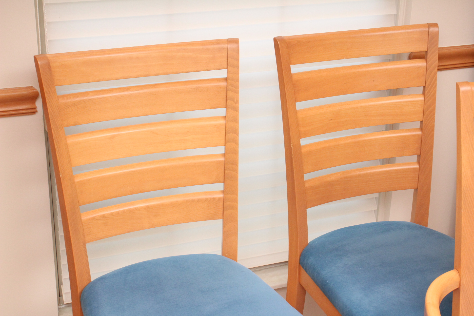 Danish Modern Style Birch Dining Chair Set by Dinec