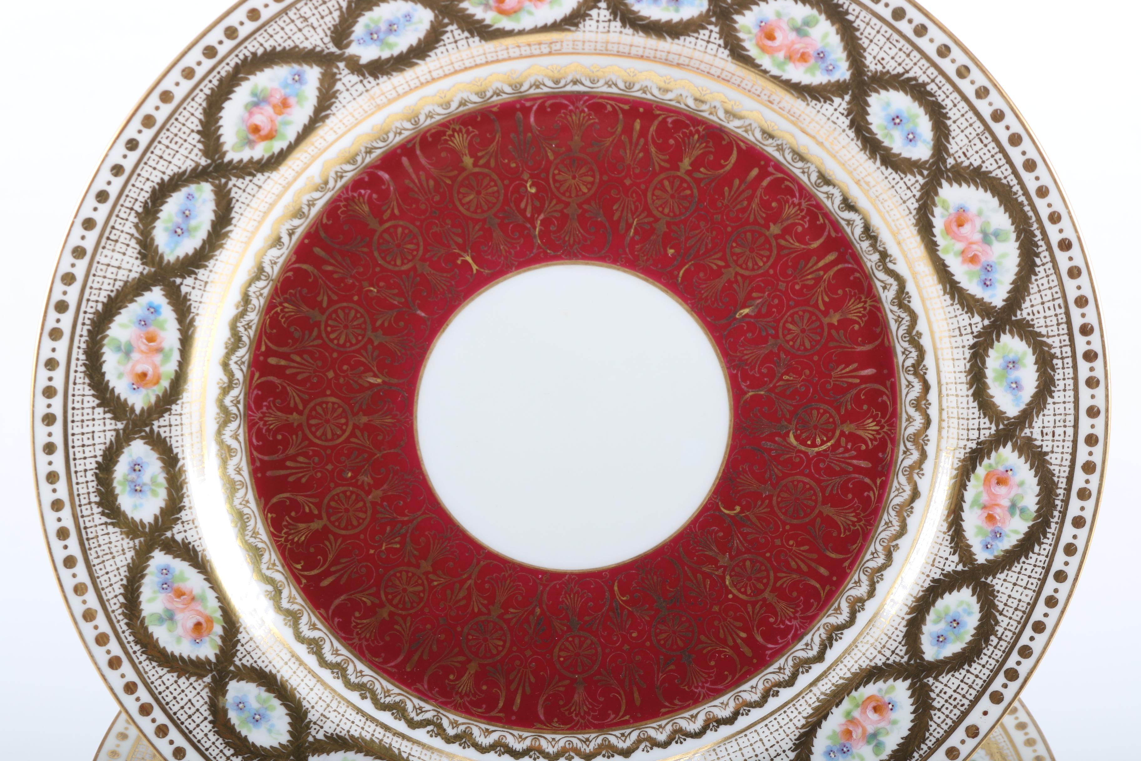 J. Pouyat Limoges France Ceramic Plates