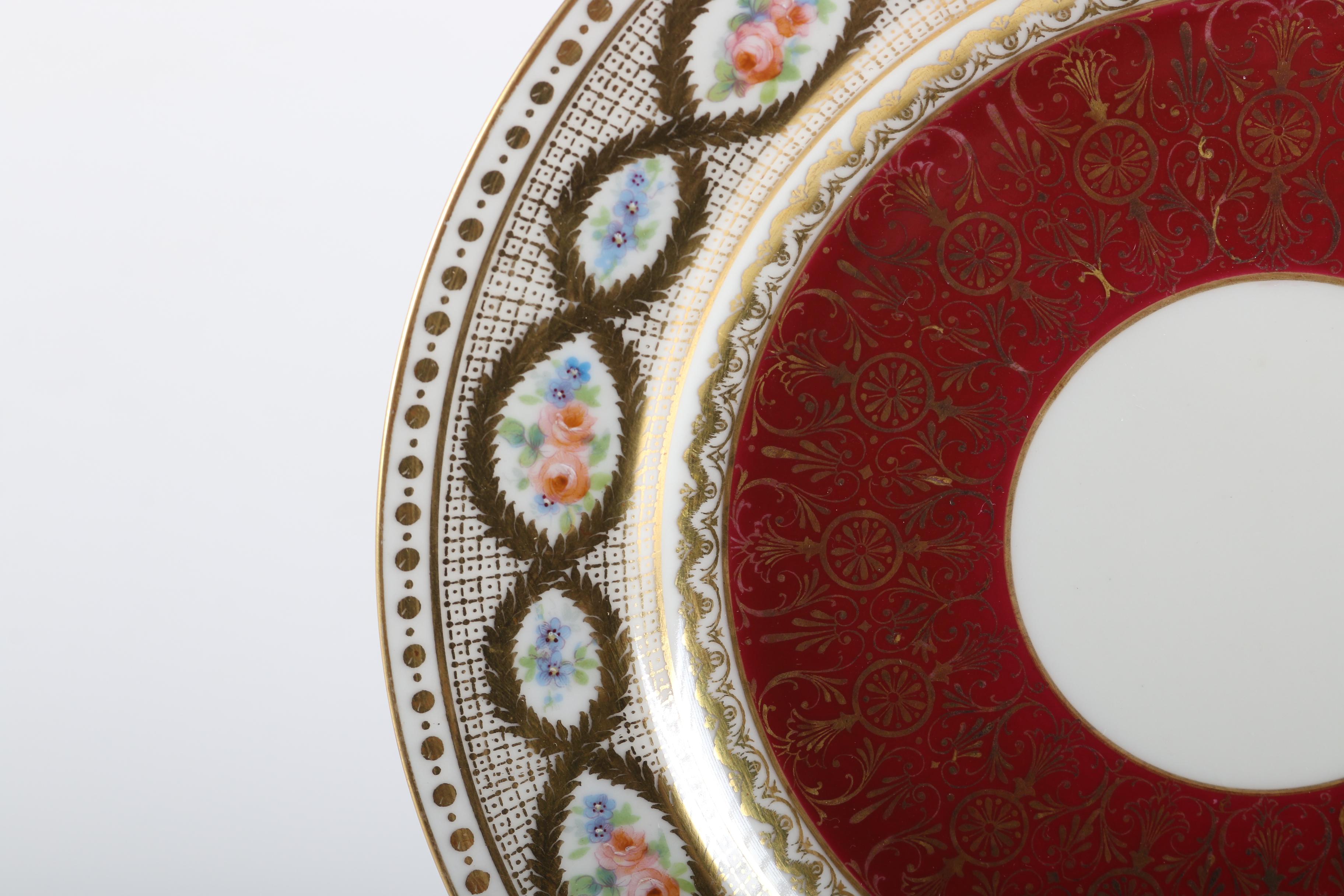 J. Pouyat Limoges France Ceramic Plates