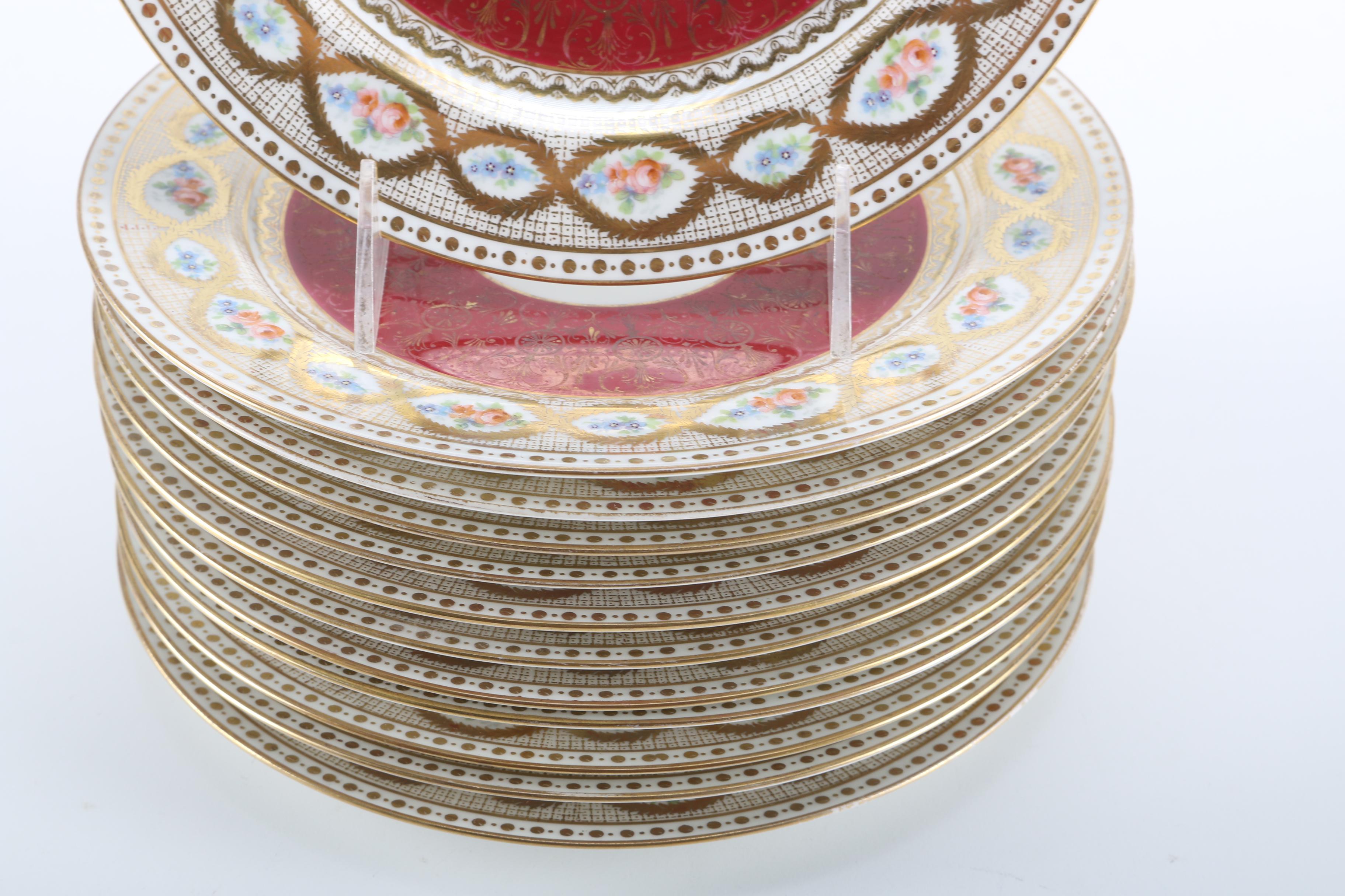 J. Pouyat Limoges France Ceramic Plates