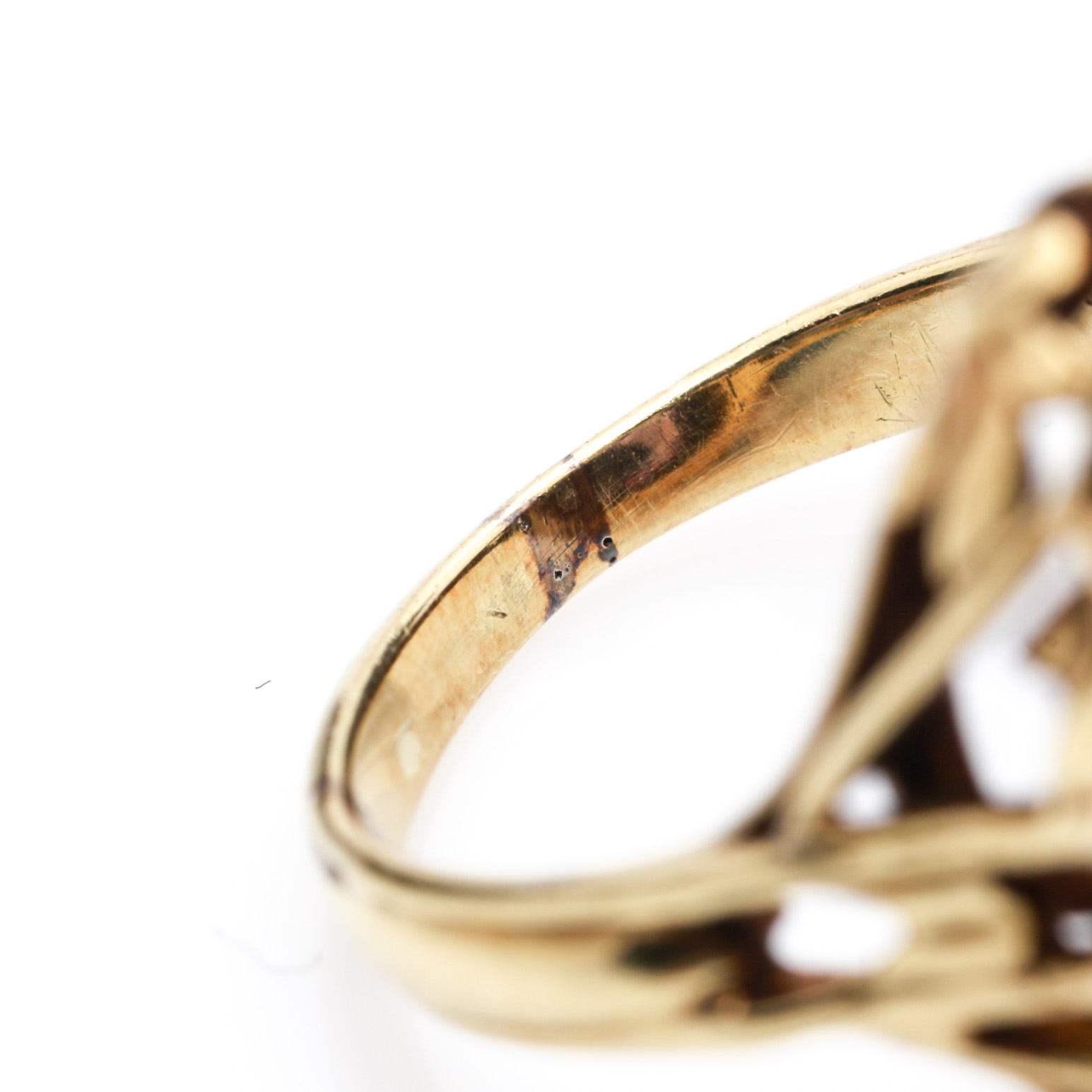 14K Yellow Gold 10.81 CT Amethyst Ring