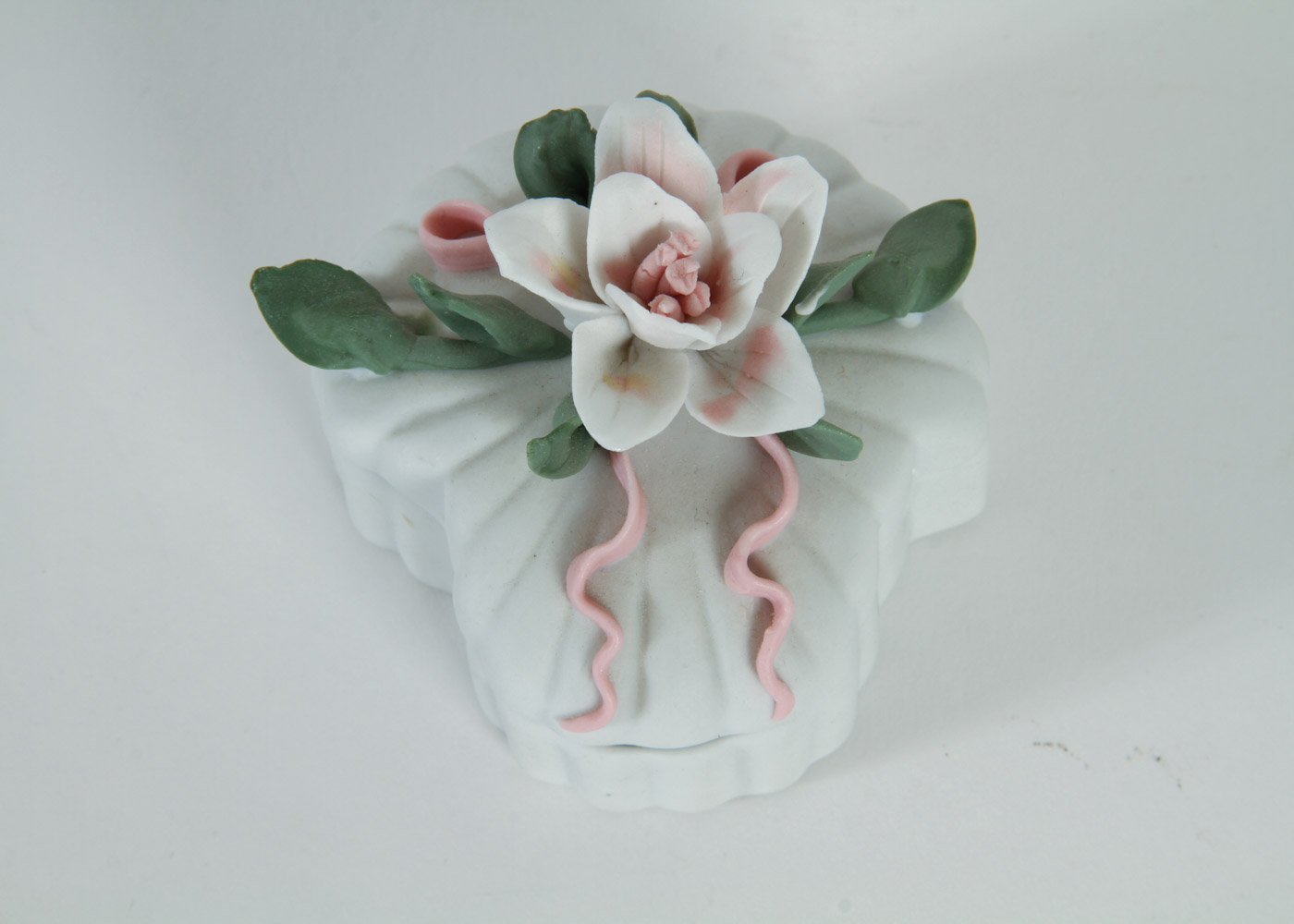 Pair of Ceramic Floral Decor