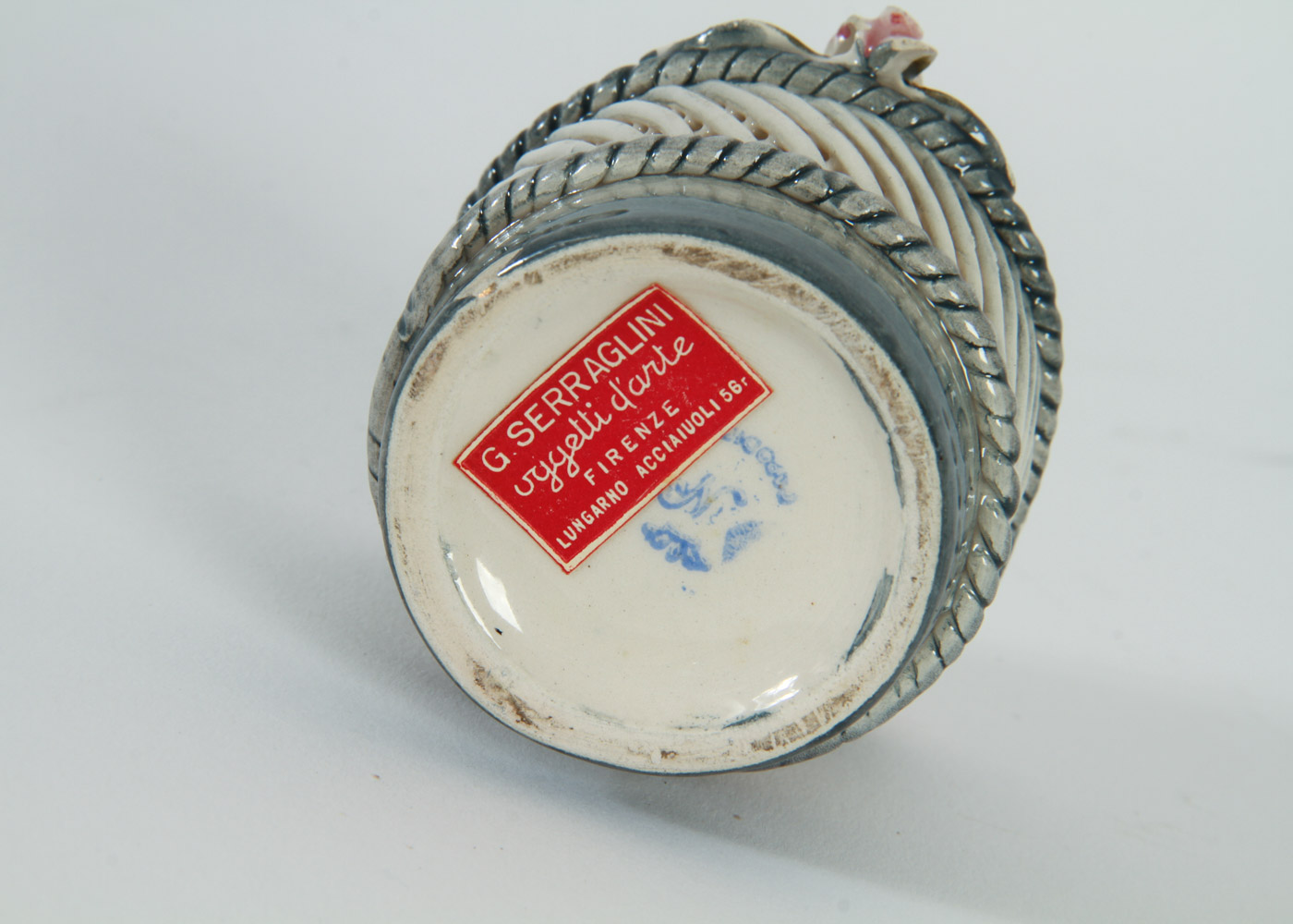 Pair of Ceramic Floral Decor