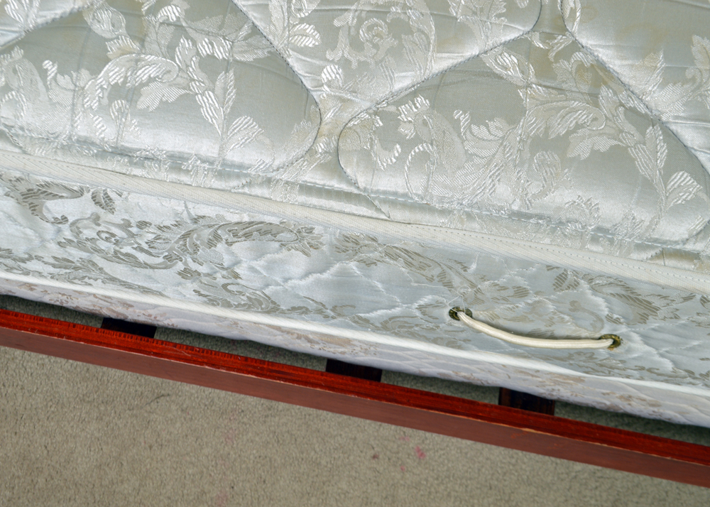 Art Deco Waterfall Style Bed Frame and Vanity by Abernathy Furniture Co.