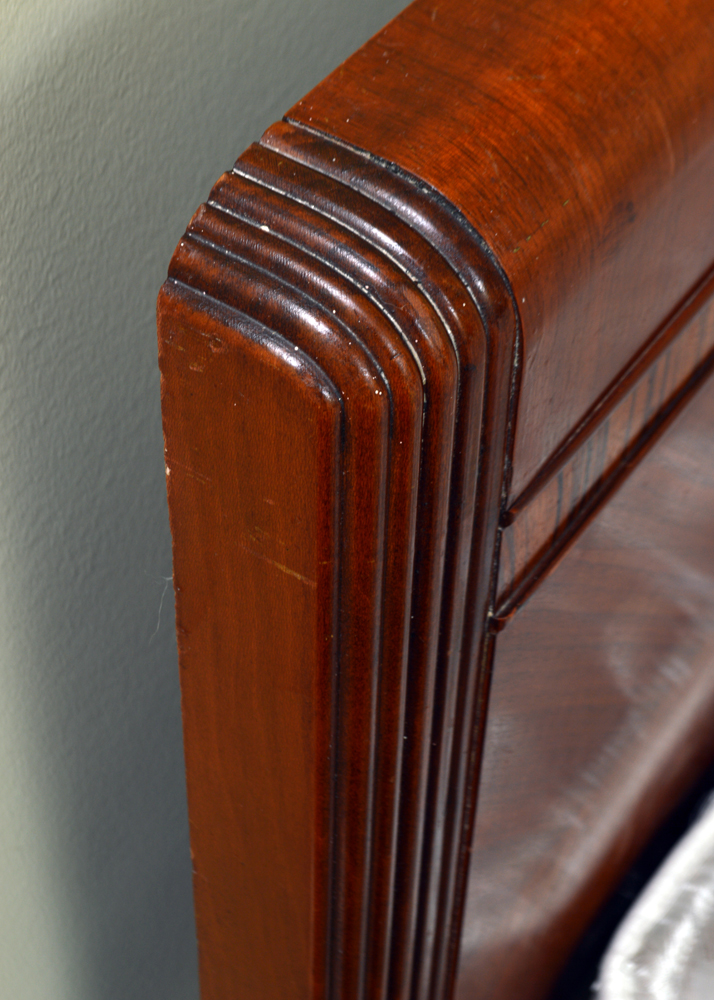 Art Deco Waterfall Style Bed Frame and Vanity by Abernathy Furniture Co.