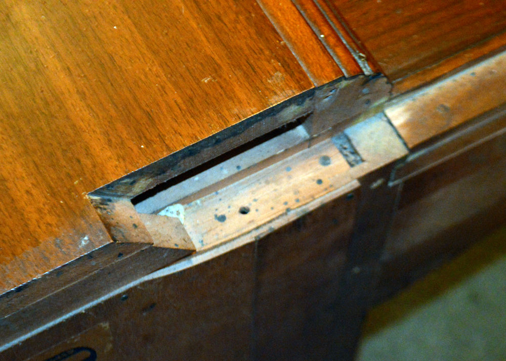 Art Deco Waterfall Style Bed Frame and Vanity by Abernathy Furniture Co.