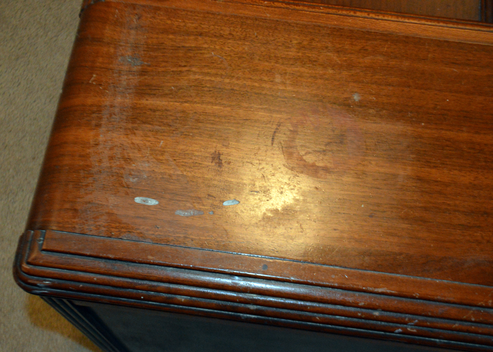 Art Deco Waterfall Style Bed Frame and Vanity by Abernathy Furniture Co.