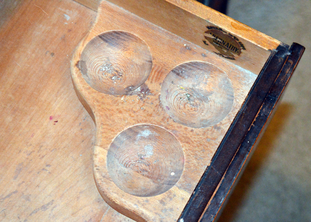 Art Deco Waterfall Style Bed Frame and Vanity by Abernathy Furniture Co.