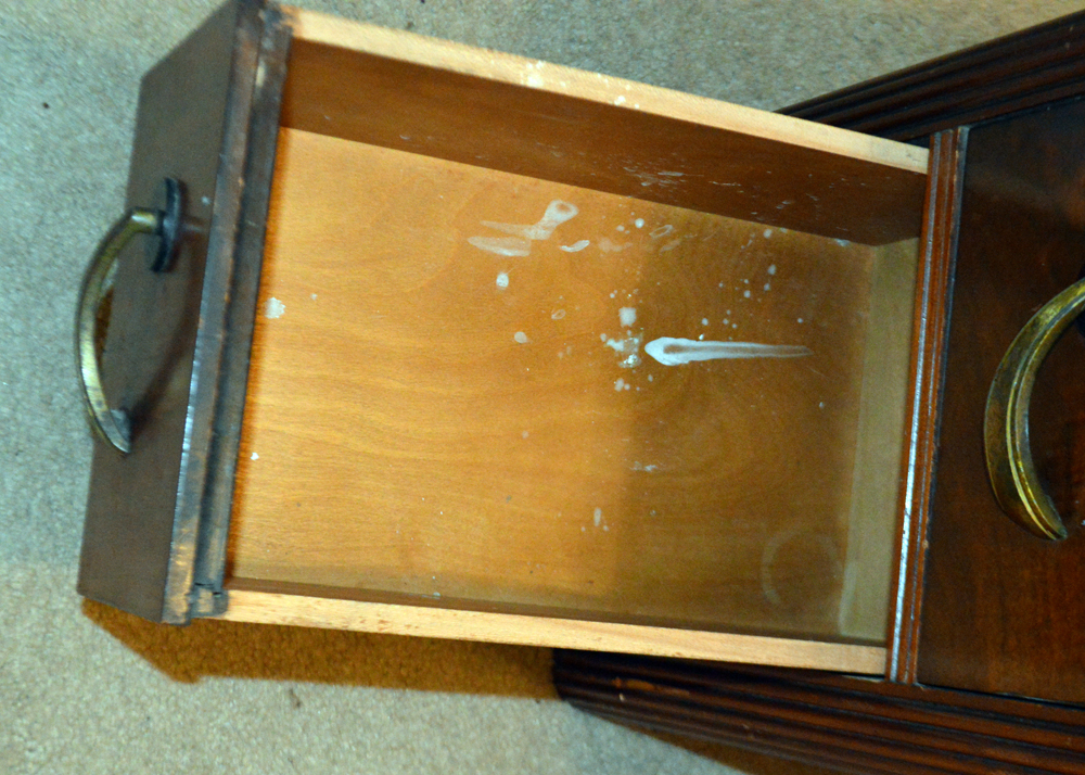 Art Deco Waterfall Style Bed Frame and Vanity by Abernathy Furniture Co.