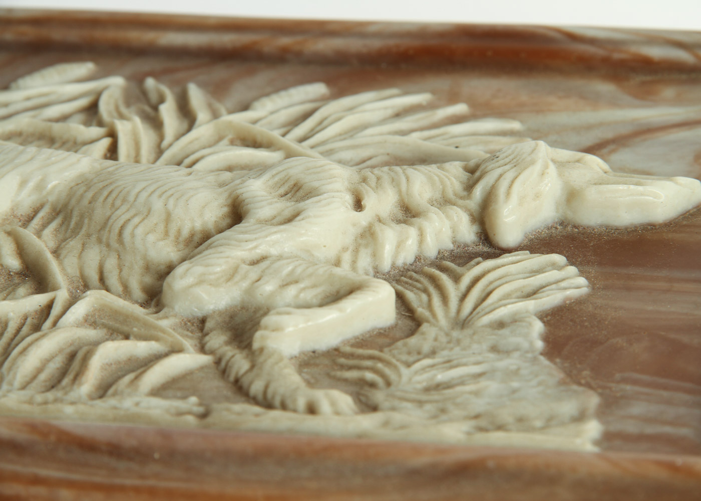 Vintage Dante Incolay Stone Topped Jewelry Box