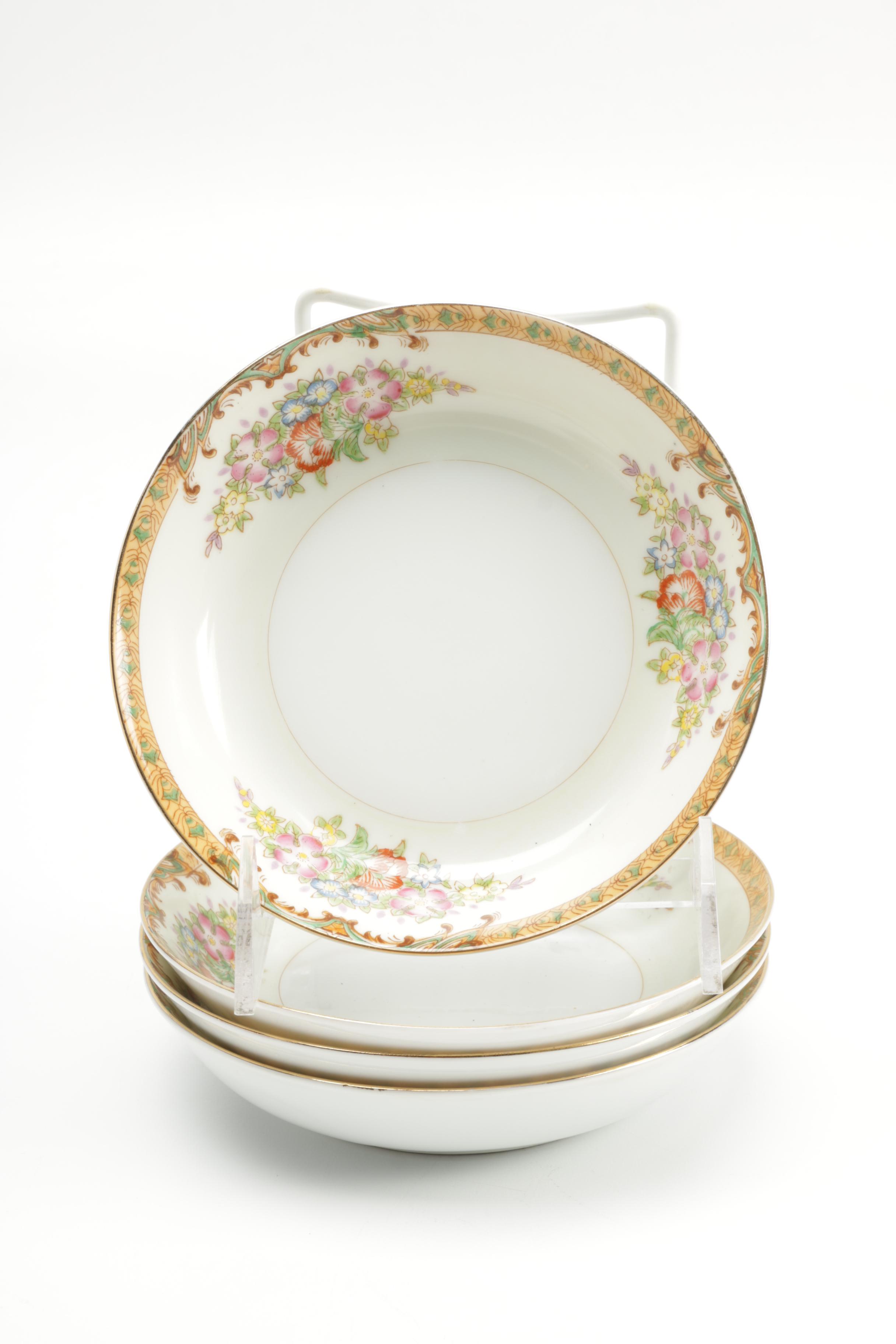 Vintage Japanese Diamond Porcelain Tableware