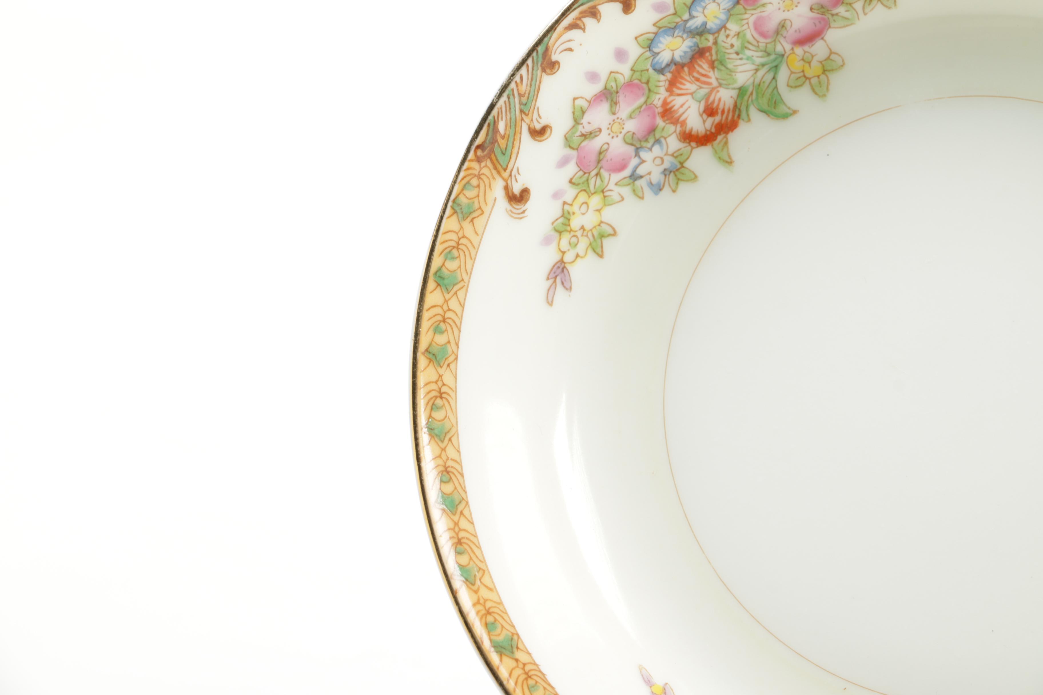 Vintage Japanese Diamond Porcelain Tableware