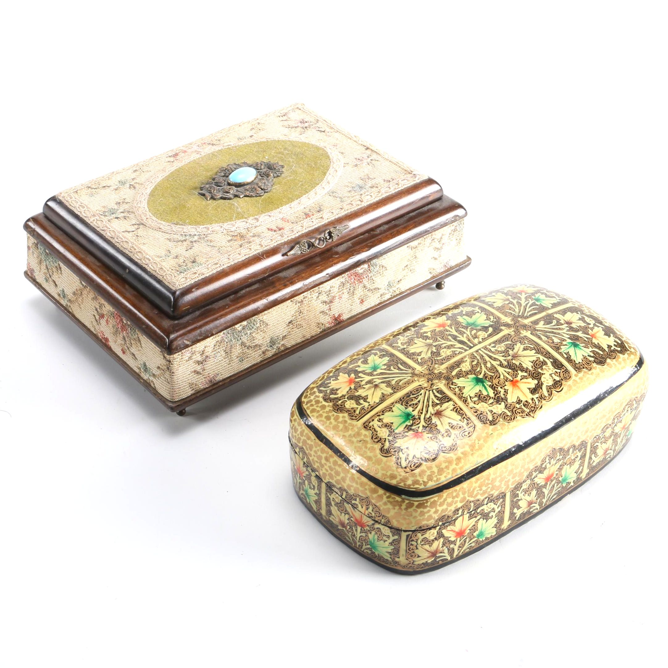 Swedish Wooden Trinket Boxes