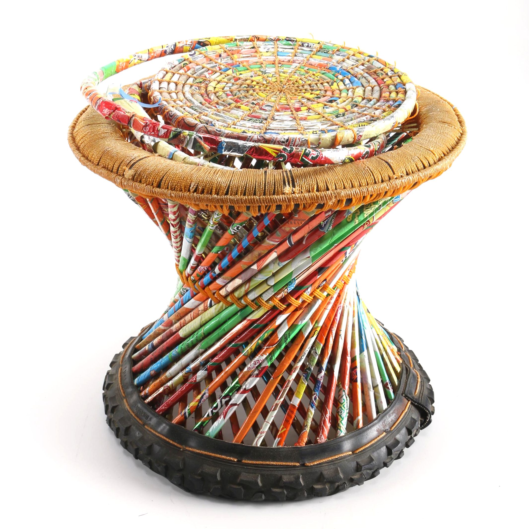 Art Deco Multi Colored Stool