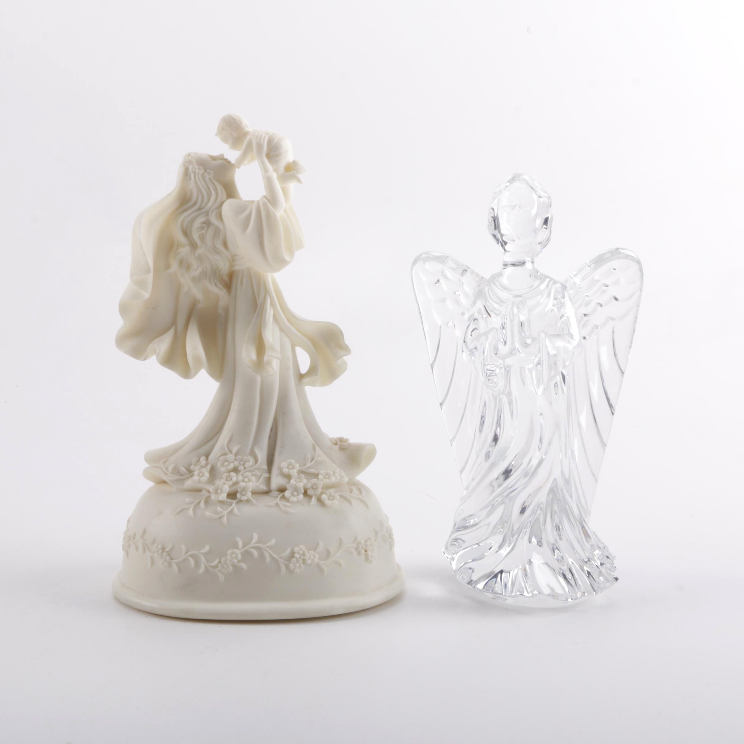 Waterford Angel Figurine and Roman Millenium Figurine