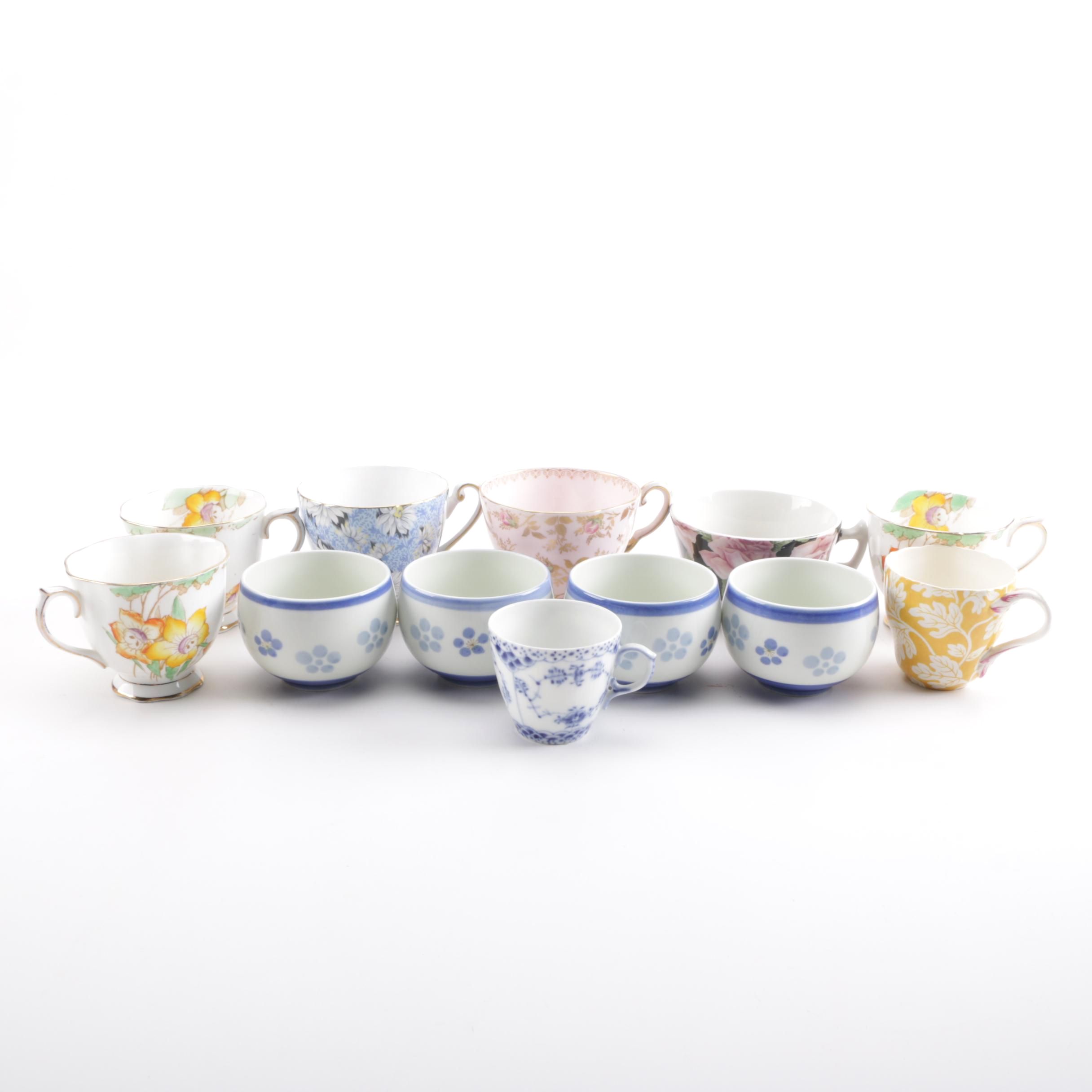 Assorted Teacups Featuring Tuscan