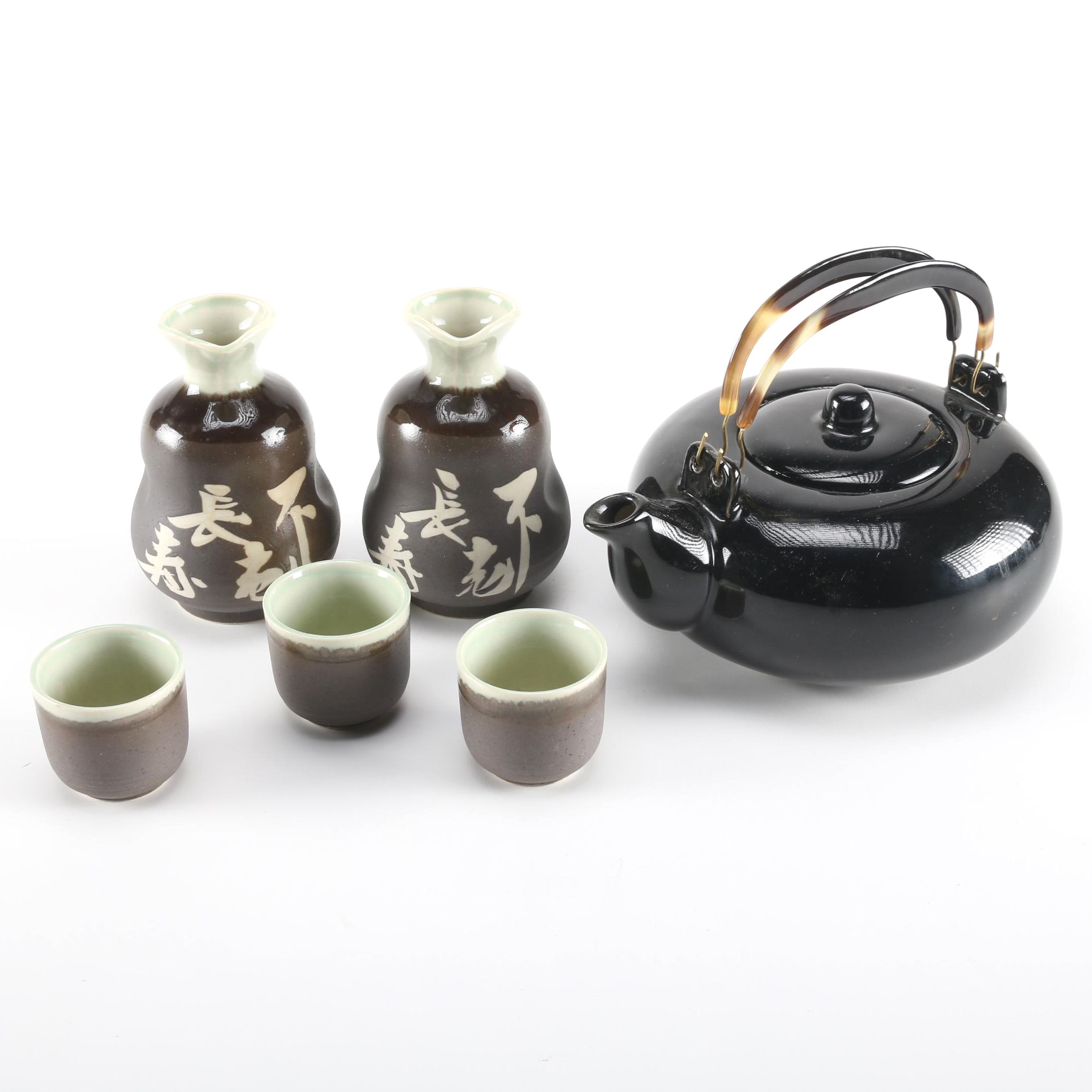Japanese Sake Set and Teapot