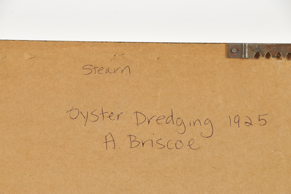 Arthur Briscoe Etching on Paper "Oyster Dredging, West Mersea"