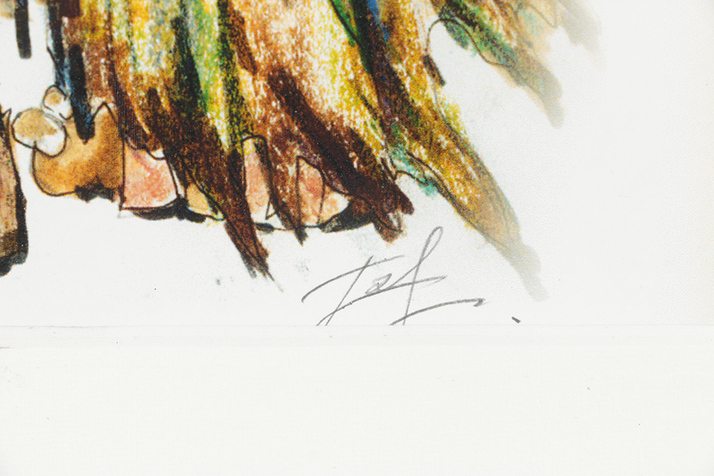 Offset Lithograph on Paper Illustration of a Troll