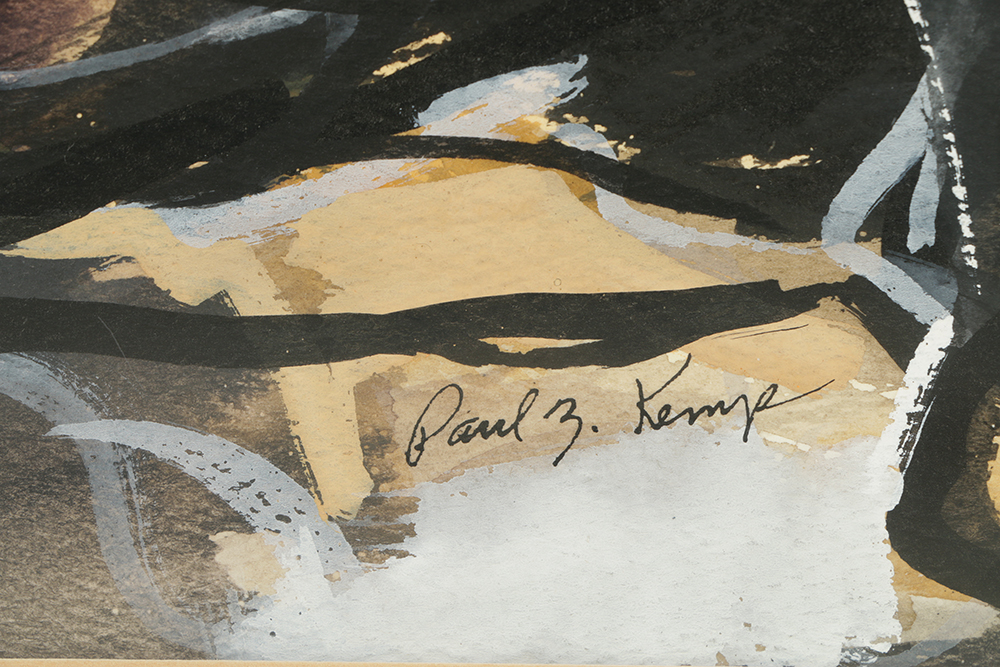 Paul Kemp Watercolor and Gouache Painting on Paper "Oriental"