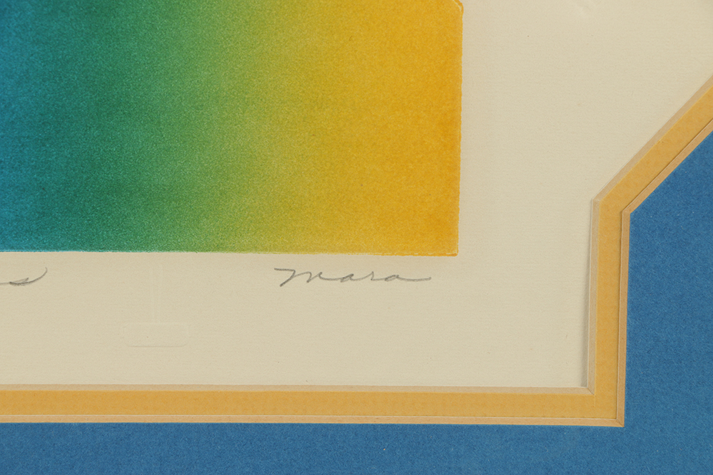 Mara Artist's Proof Relief Print on Paper "Refractions"