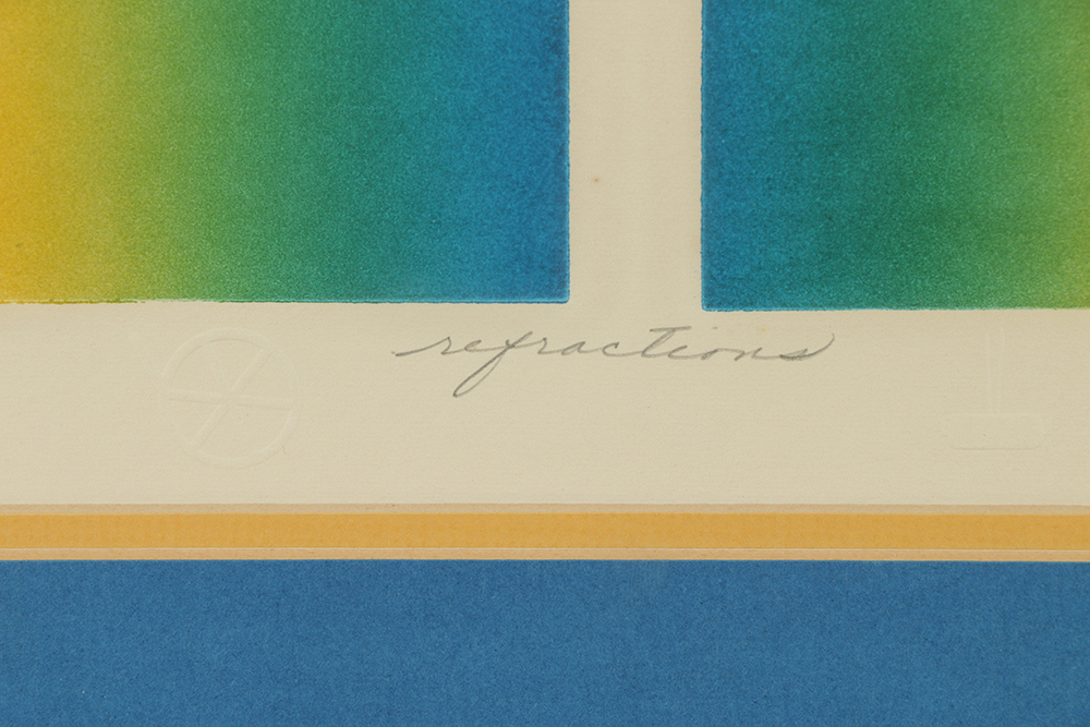 Mara Artist's Proof Relief Print on Paper "Refractions"