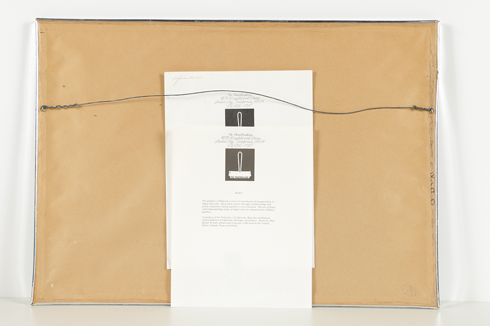 Mara Artist's Proof Relief Print on Paper "Refractions"