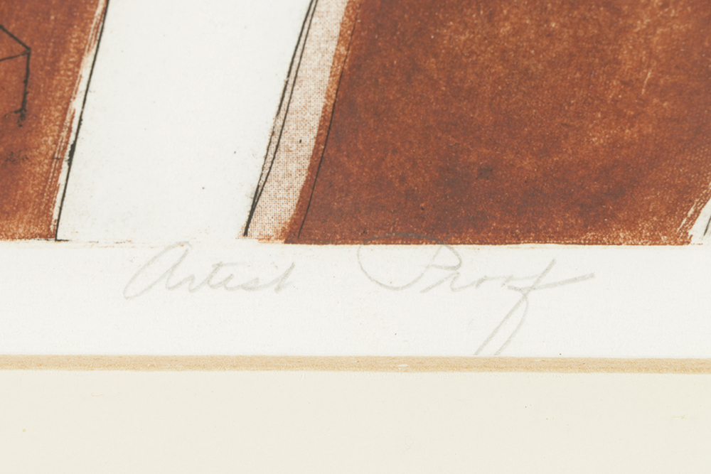 S. Marchetti Artist's Proof Mezzotint on Paper "Rupers"